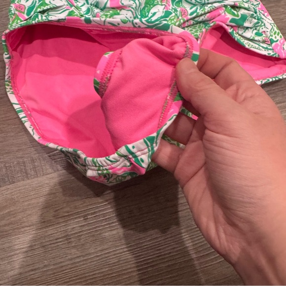 Lilly Pulitzer Flamenco One Piece Botanical Green Just Wing It Swimsuit - Picture 5 of 8